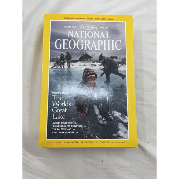 Vintage Nat Geo Jan–Jun 1992 Slipcover Set | Travel, Collector, Geo - Picture 5 of 16